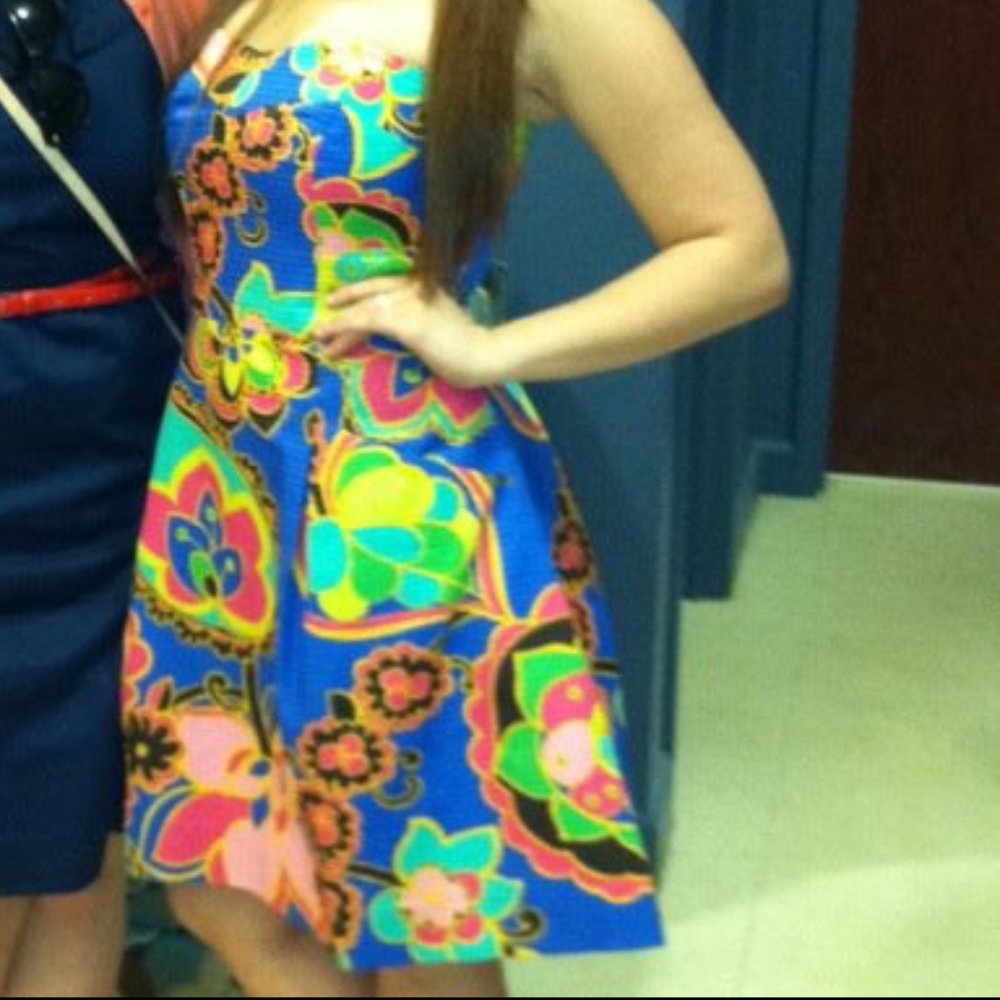 Lilly Pulitzer bold printed dress - Picture 6 of 6
